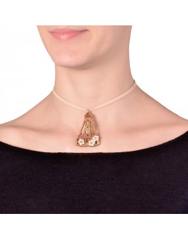 Colar Dourado Nossa Senhora De Madeira