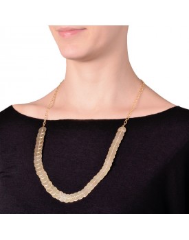 Colar Dourado Paetês