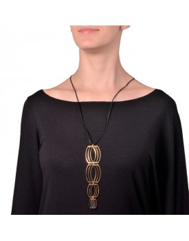 Colar Dourado Balões Com Silicone