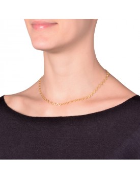Colar Dourado Zig Zag
