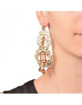 Brinco Dourado Diva Grande