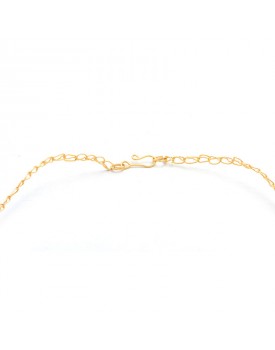 Colar Dourado Rendado Ondas