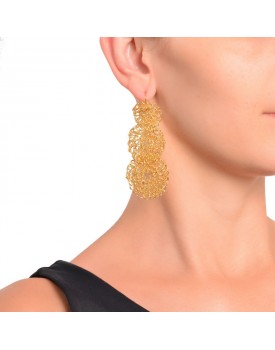 Brinco Dourado Círculos