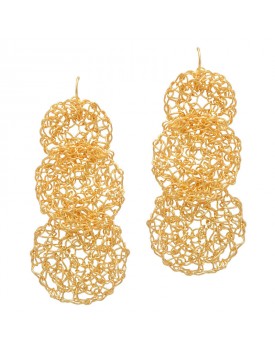 Brinco Dourado Círculos
