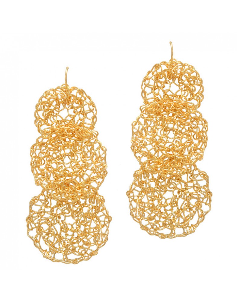 Brinco Dourado Círculos