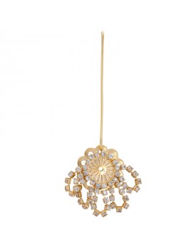 Brinco Dourado Margarida Com Strass