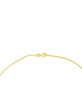 Colar Dourado Crucifixo De Pedras
