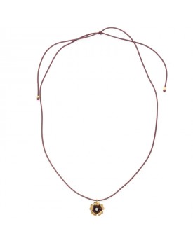 Colar Dourado Flor Caseada Com Silicone