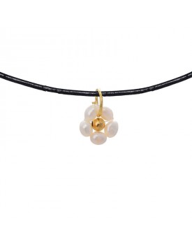 Colar Dourado Florzinhade Pérola