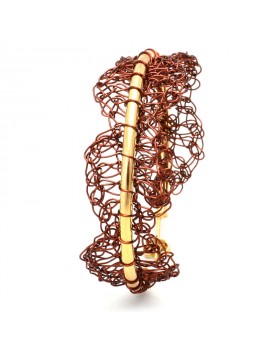 Brinco Dourado Argola Renda Barroco