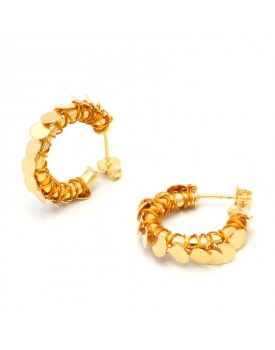 Brinco Dourado Confete Pequeno