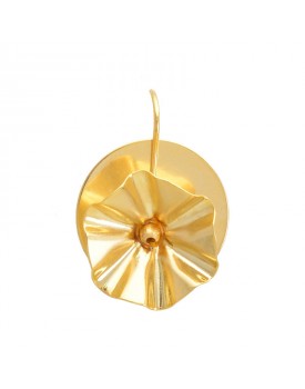Brinco Dourado Paetê 3D
