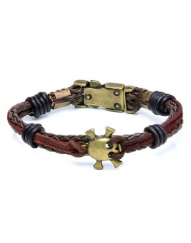 Pulseira Masculina Caveira Zinco