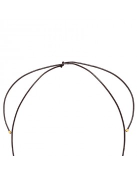 Colar Dourado Laços Caseados