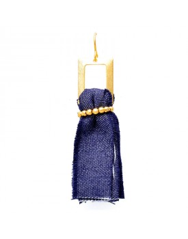 Brinco Dourado  Tassel Jeans