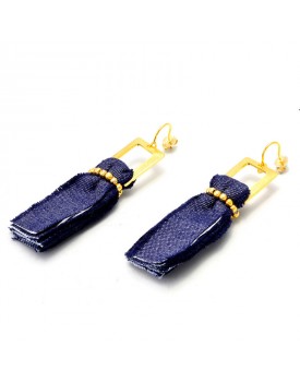 Brinco Dourado  Tassel Jeans