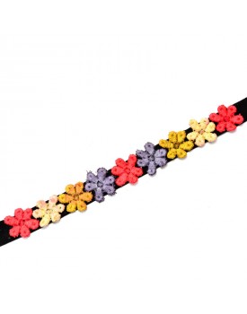 Colar Chocker Flores