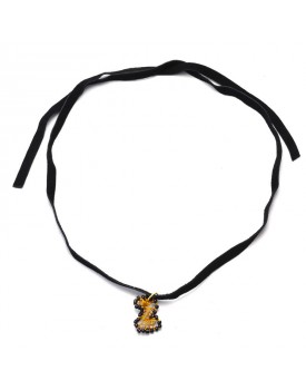 Colar Dourado Silicone Letra Z