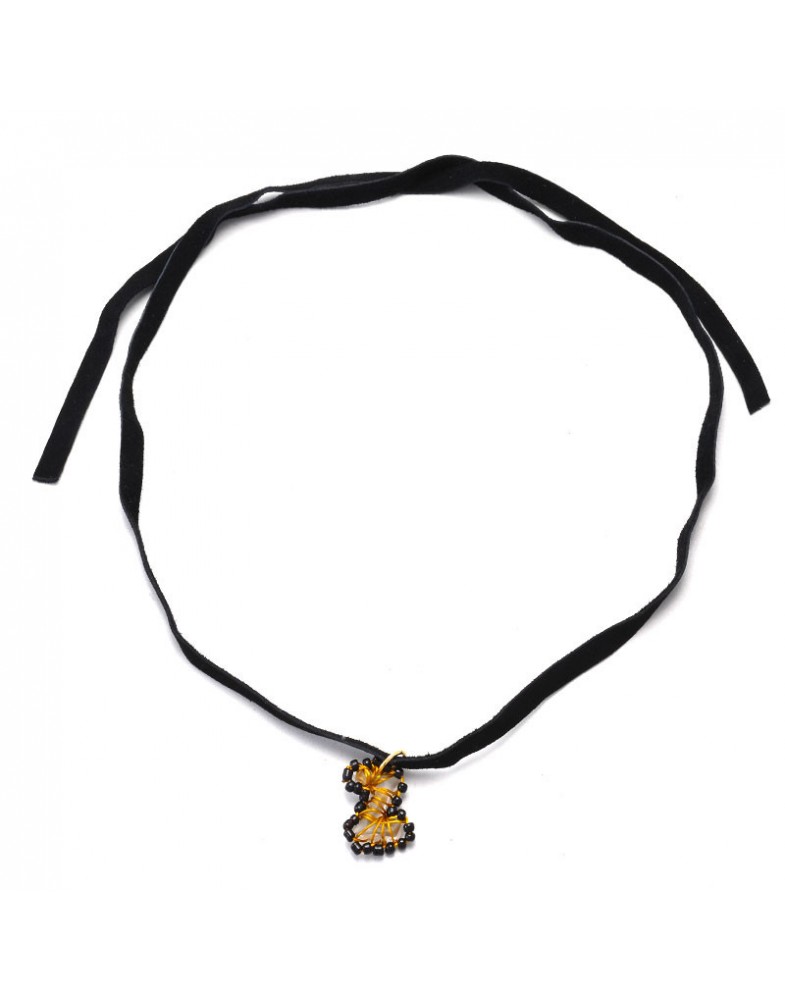 Colar Dourado Silicone Letra Z
