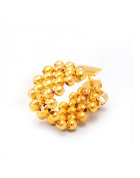 Brinco Dourado Argola Flexível