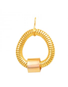 Brinco Dourado Argola Corrente Grossa