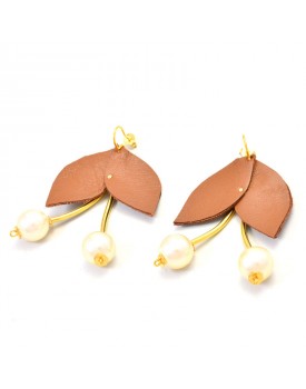 Brinco Dourado Cereja