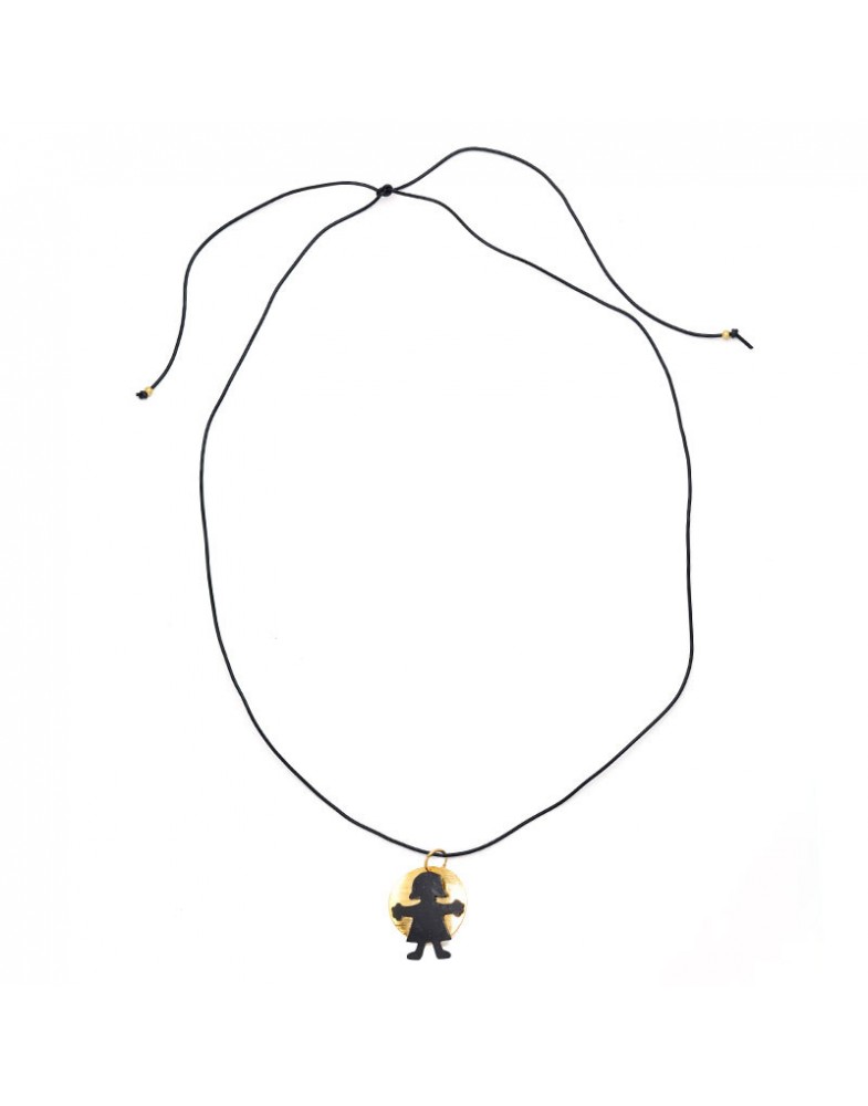 Colar Dourado Menina Sol Pequena