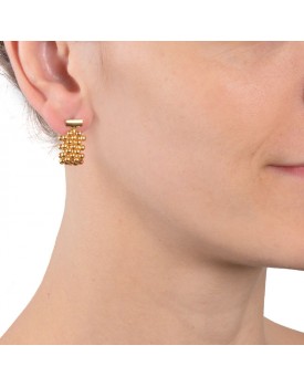 Brinco Dourado Argola Flexível