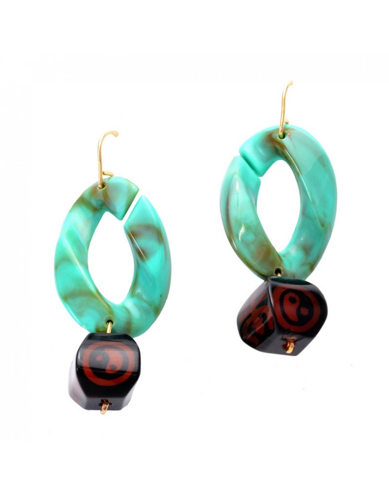 Brinco Dourado Ying Yang