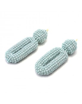 Brinco Dourado Oval Longo