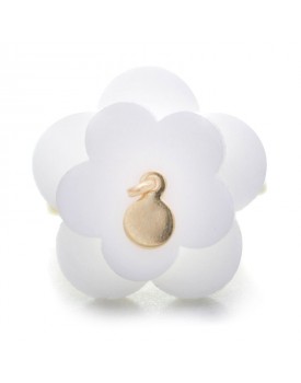 Anel Dourado Decrescente Branco