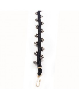 Colar Dourado Cachinho Zig-Zag Pequeno Prata