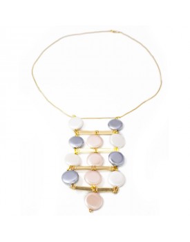 Colar Dourado Pastilhas