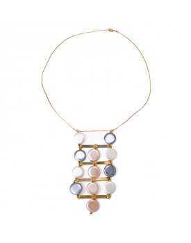 Colar Dourado Pastilhas