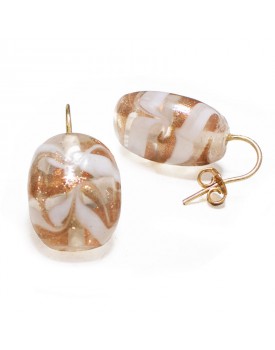 Brinco Dourado E Transparente Balão