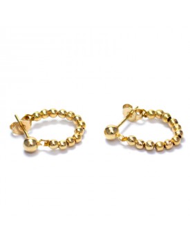 Brinco Dourado Linha Bolinha Pequena