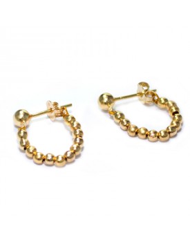 Brinco Dourado Linha Bolinha Pequena
