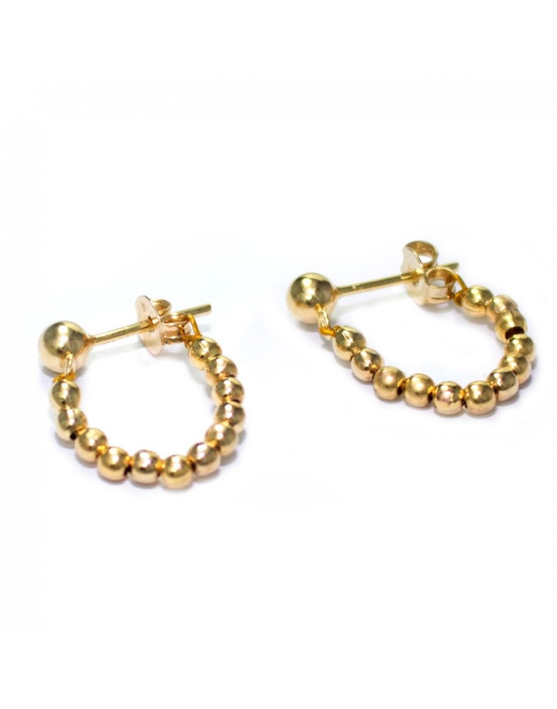 Brinco Dourado Linha Bolinha Pequena