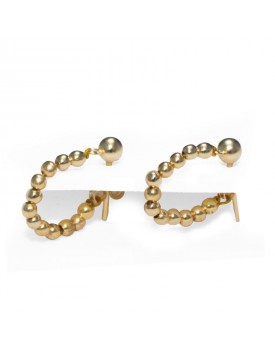 Brinco Dourado Linha Bolinha Pequena