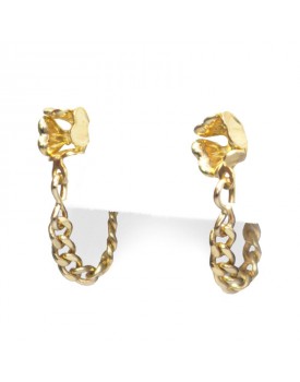 Brinco Dourado Linha Corrente