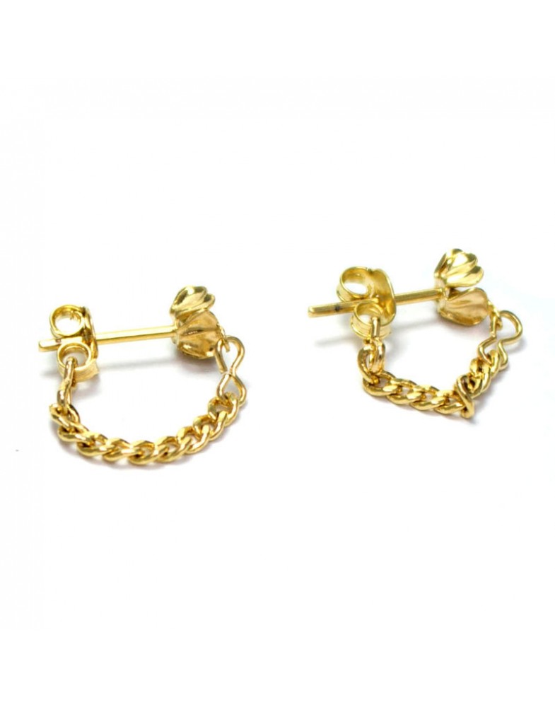 Brinco Dourado Linha Corrente