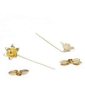 Brinco Dourado Girassol