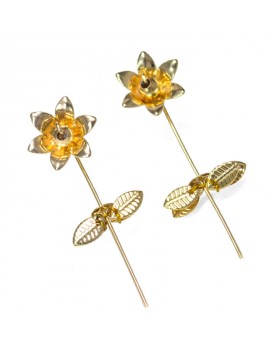 Brinco Dourado Girassol