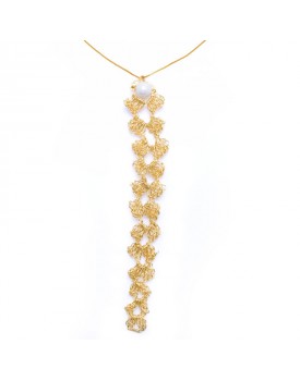 Colar Dourado Escama De Peixe