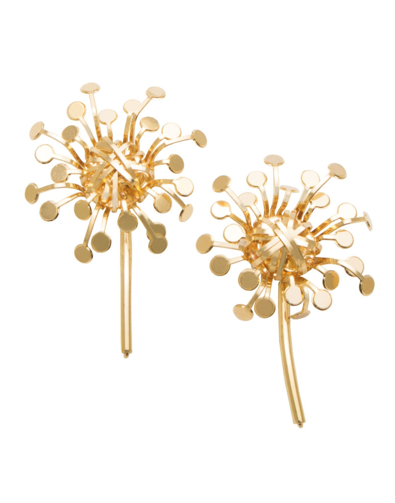 Brinco Dourado Flor Sol