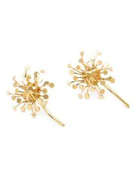 Brinco Dourado Flor Sol