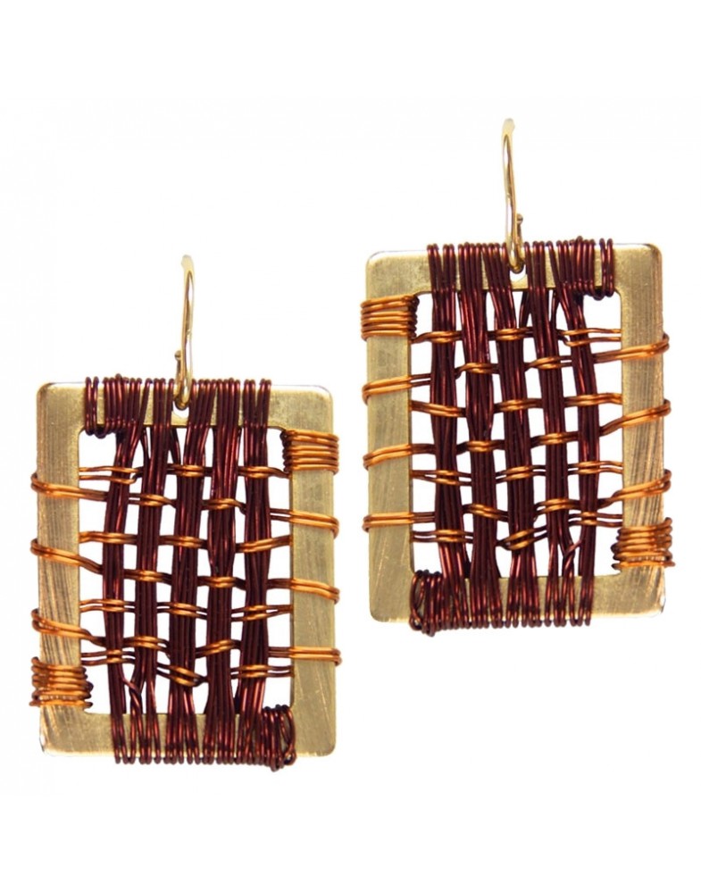 Brinco Dourado Palhinha De Cobre Grande