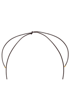 Colar Dourado Madeira Gingobiloba