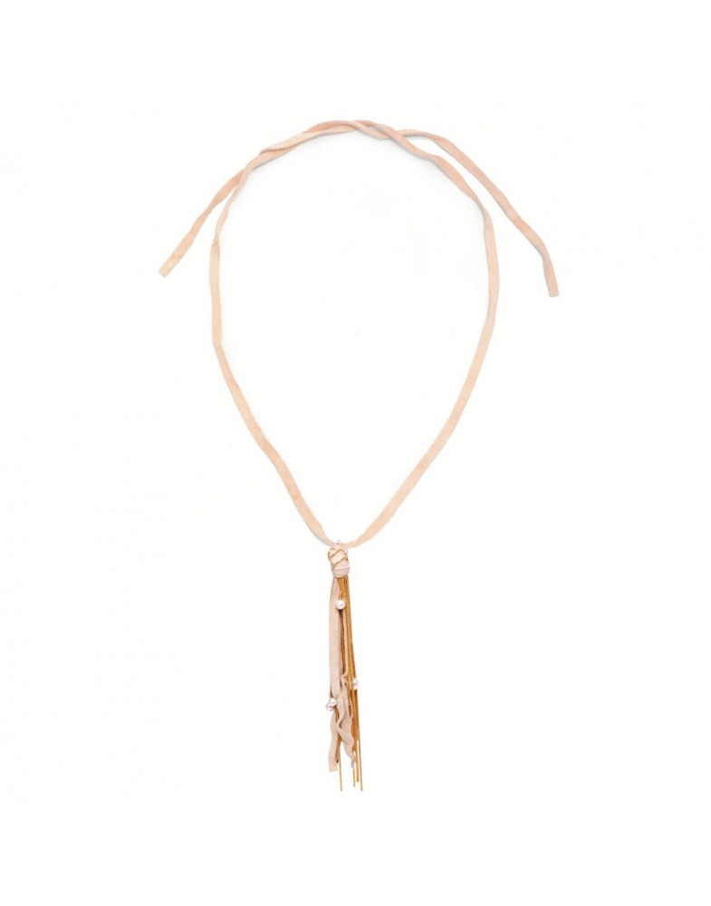 Colar Dourado Camurça