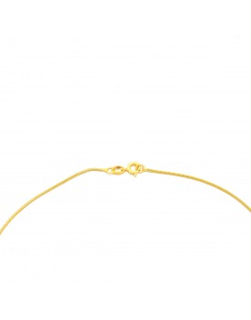 Colar Dourado Trama De Pérolas
